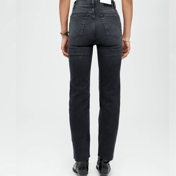 NWT RE/DONE 70s High-Rise Stove Pipe Straight-Leg Jeans - Picture 4 of 11